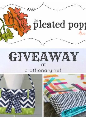 Friday Link Party and Pleated Poppy GIVEAWAY