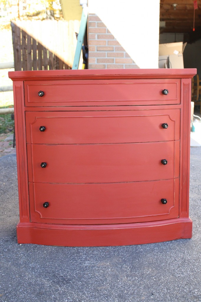red-painted-furniture