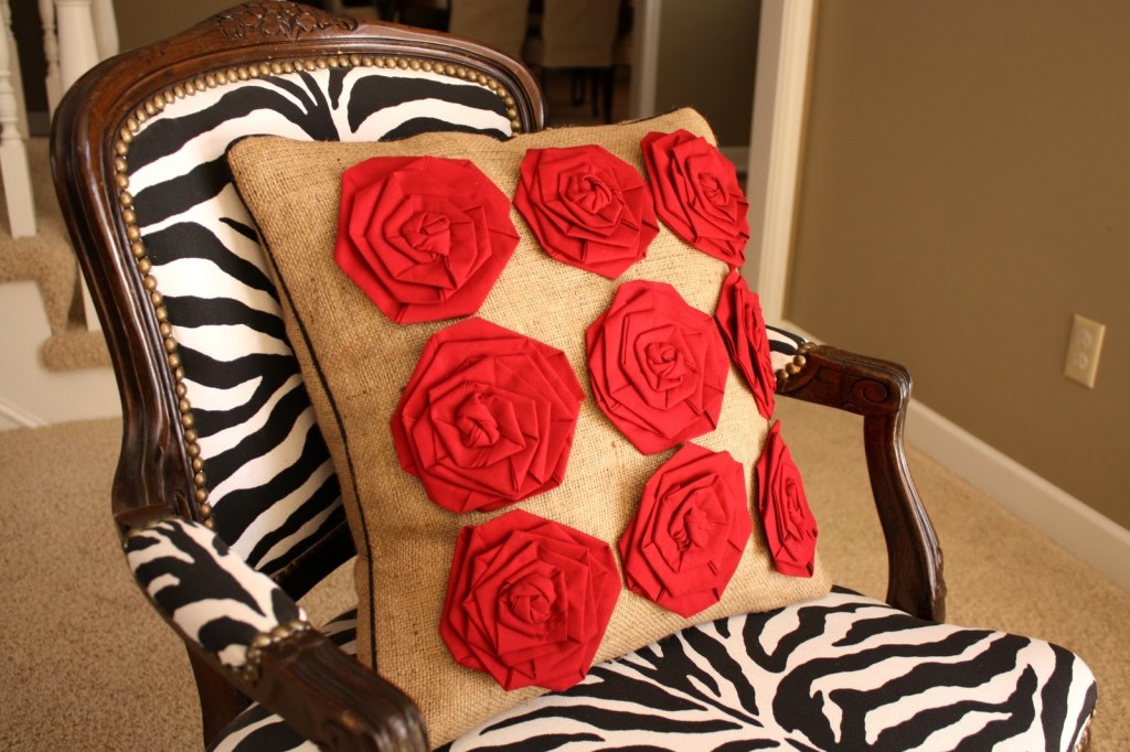 rosettes pillow tutorials