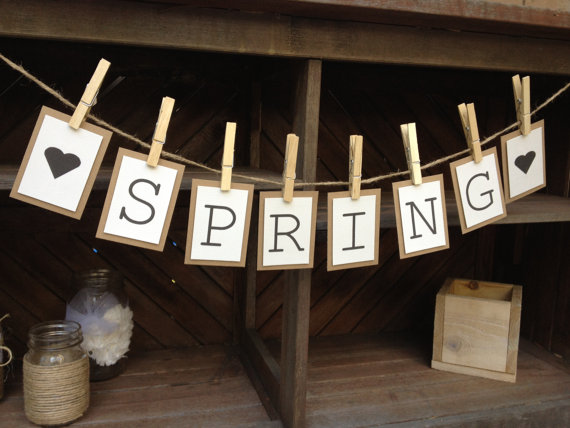 spring printable garland