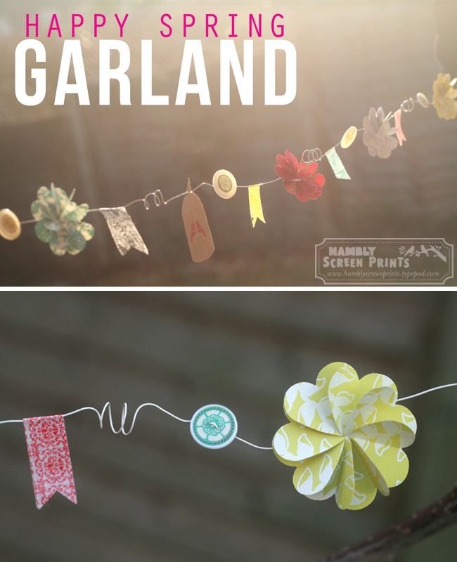 spring paper garland