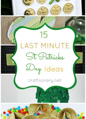 15 Last minute St Patricks Day Crafts