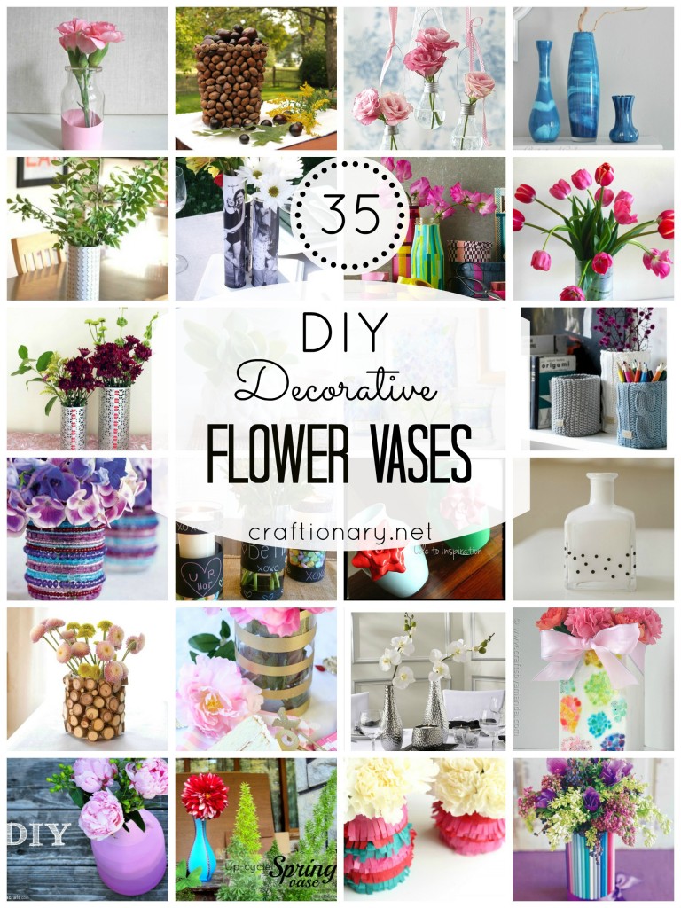 DIY flower vases