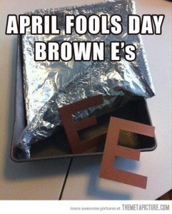 april fools day brownie