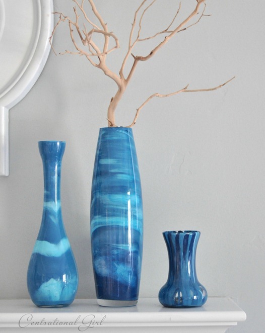 DIY painted vases