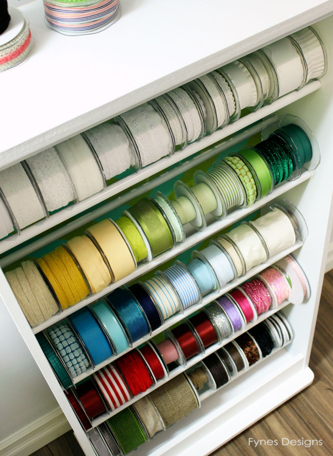 diy ribbon storage