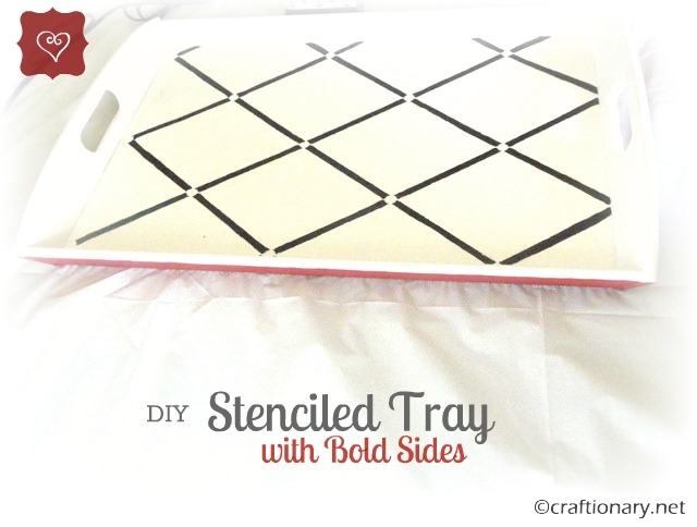 stencil DIY tray