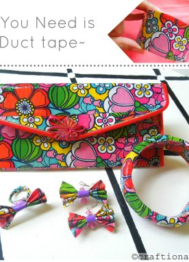 Duct tape crafts- DIY girly accessories