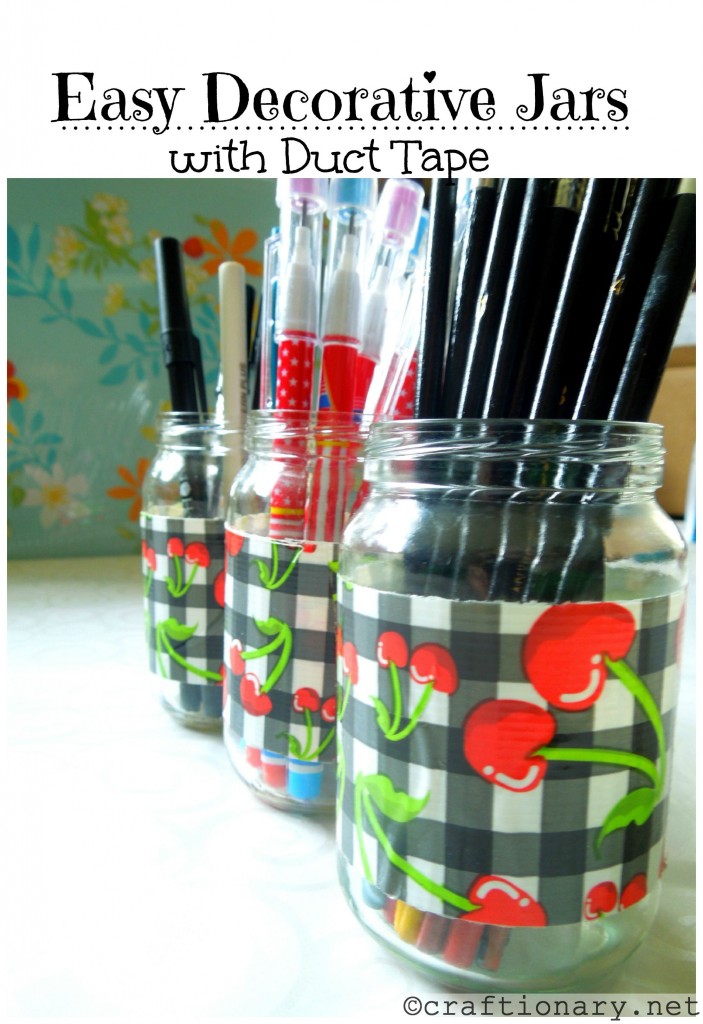 duct tape jars