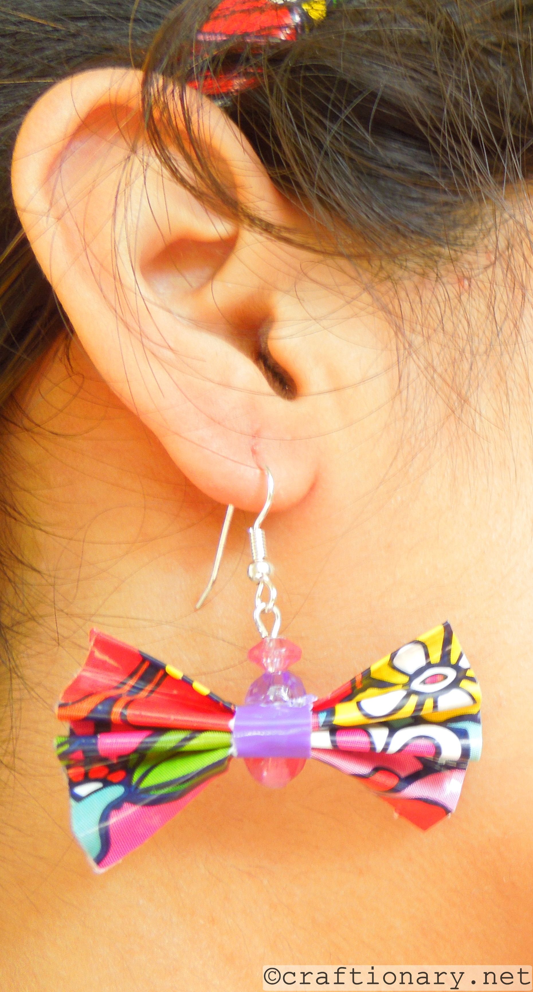 duct tape earrings