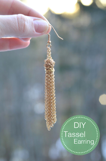 handmade gift earrings tutorial DIY tassel earrings