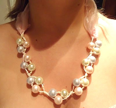handmade pearl necklace