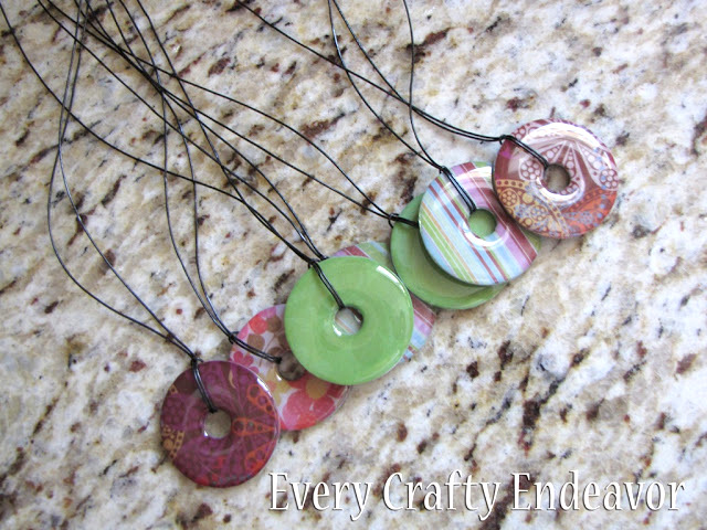 handmade washer necklace