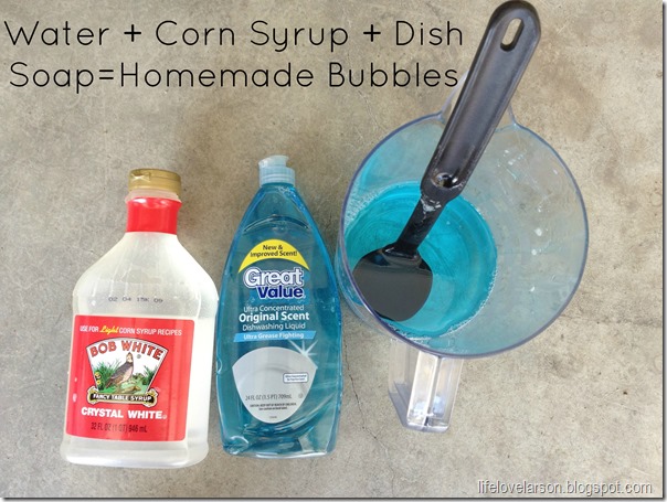 DIY homemade bubbles