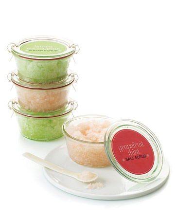 homemade gift body scrub