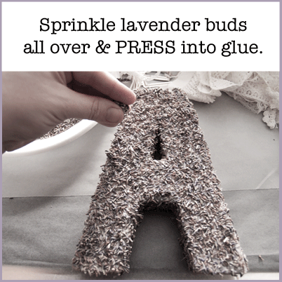 lavender letters tutorial