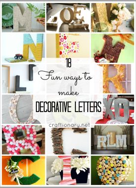 18 Easy and creative decorative letters