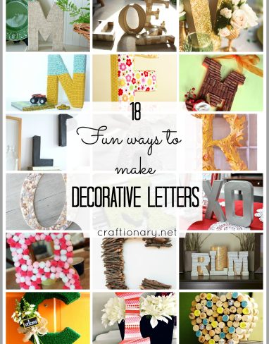 Make Decorative Letters: 21 Easy and Creative Current Trends