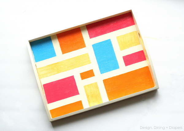 painted DIY tray tutorial