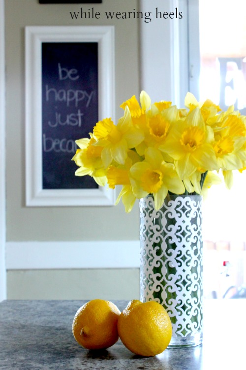 paper covered vase
