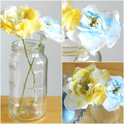 colorful paper flowers tutorial