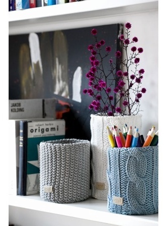 DIY sweater vases