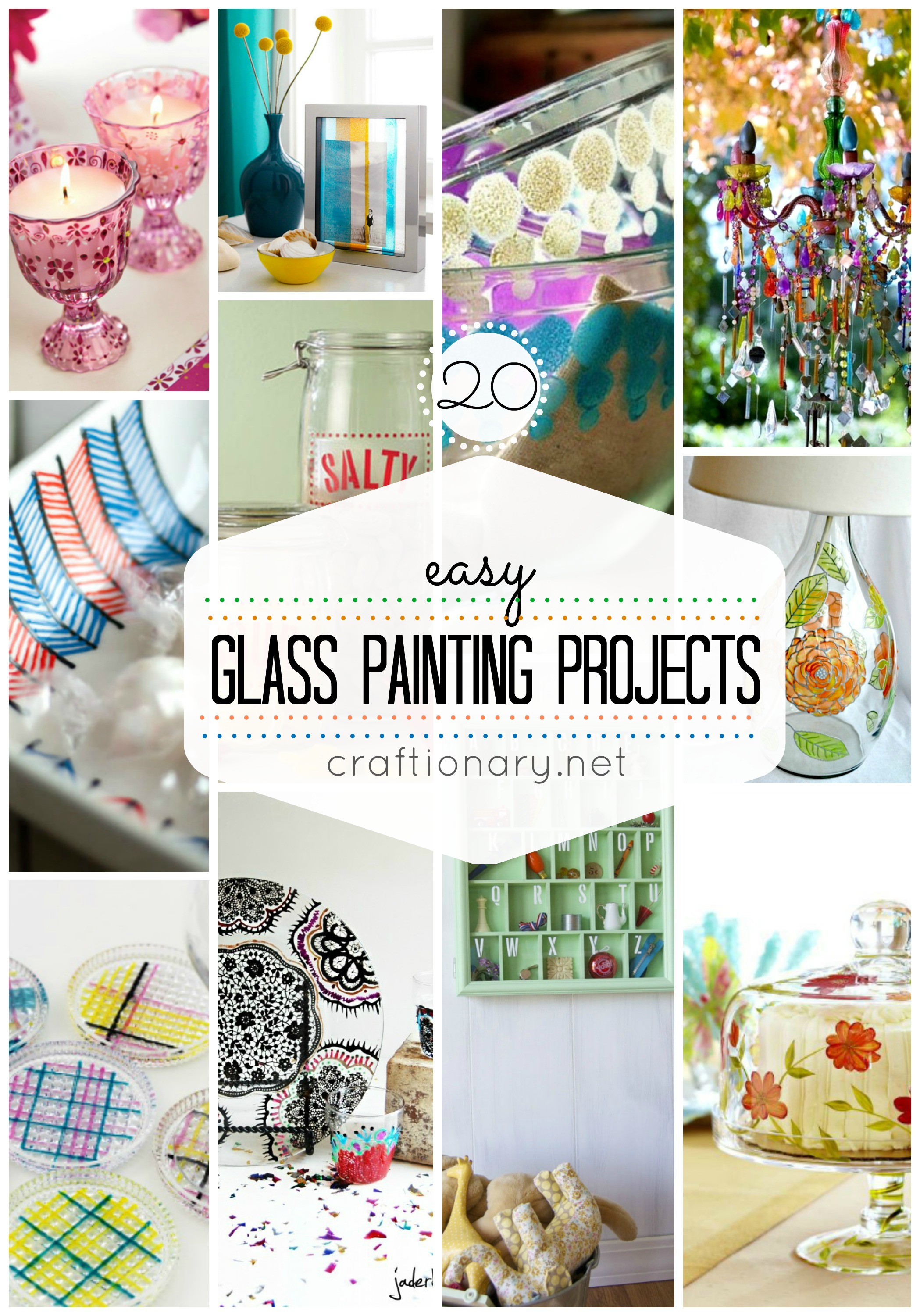 20 Glass Painting Projects (DIY Easy Glass Paint) - Craftionary