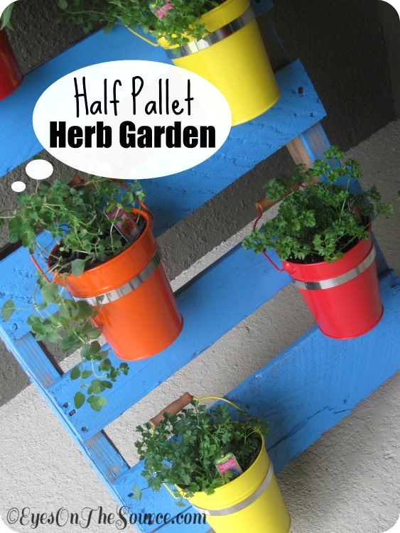 half pallet herb garden