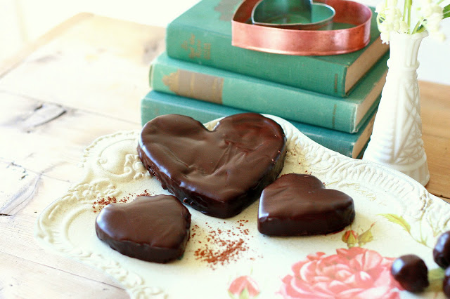 heart chocolate truffles