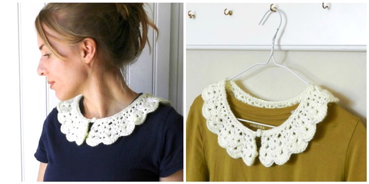 DIY crochet collar