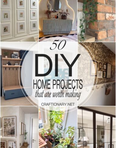 50 DIY Home Projects that are worth creating