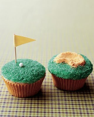 fathers day golf cupcakes