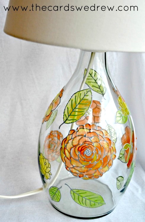 glass-painting-lamp