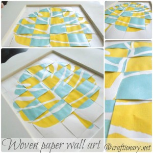 woven paper wall art