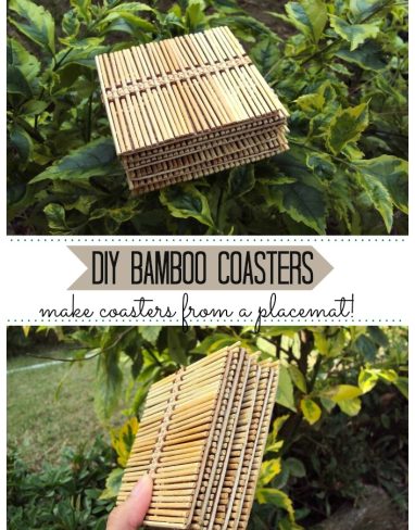 How to make coasters from a placemat for $2