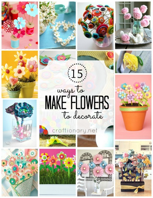 making decorative flowers