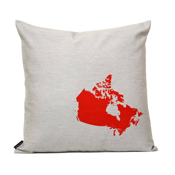 canada map pillow