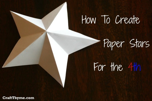 DIY paper stars