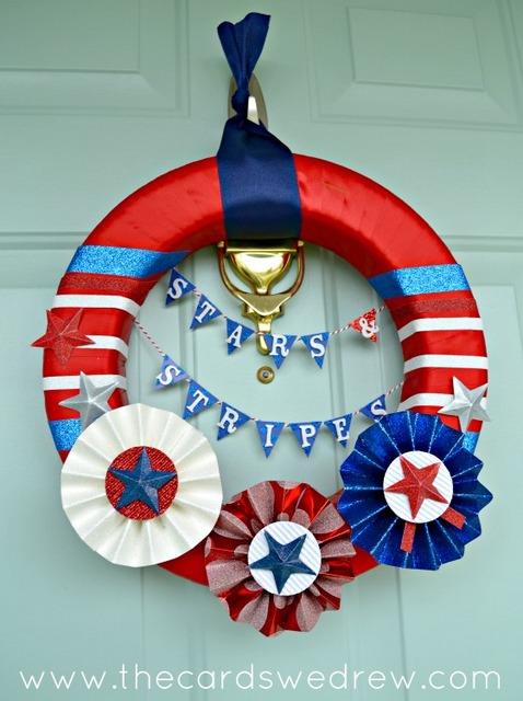 stars and stripes wreath