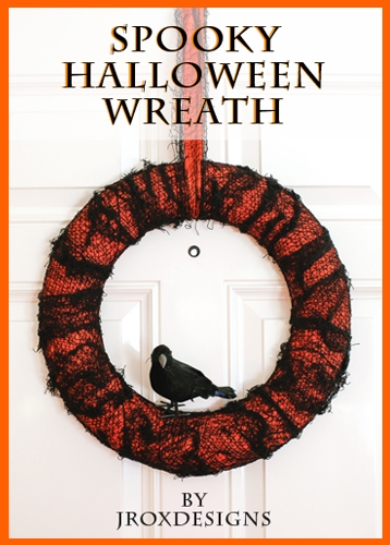 scary crow wreath tutorial