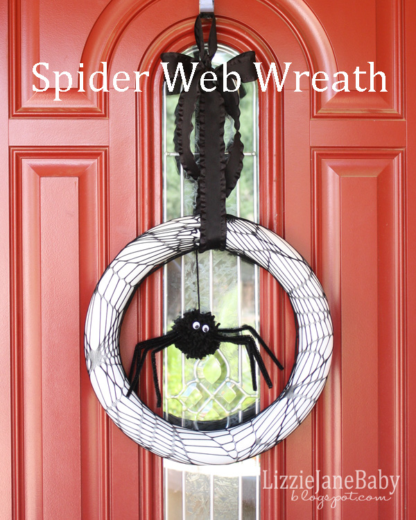 cute spider wreath tutorial