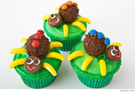 spiders cupcakes