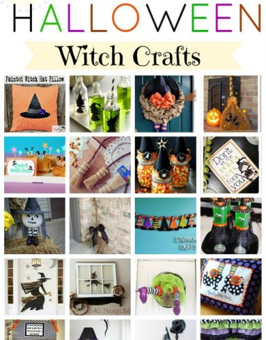 25 DIY Witch Halloween Crafts and DIY Witch ideas