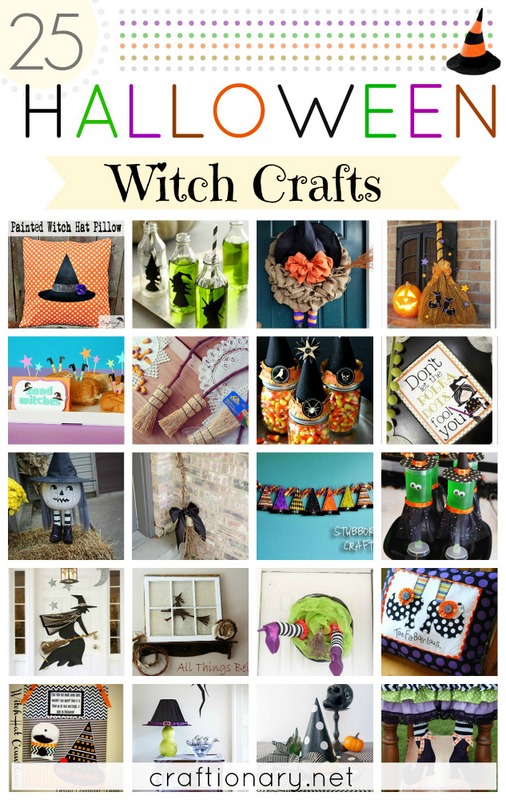 witch Halloween crafts