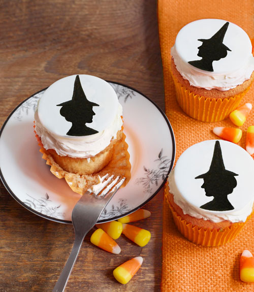 witch halloween cupcakes