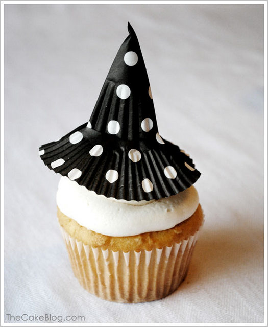 witch hat cupcake topper