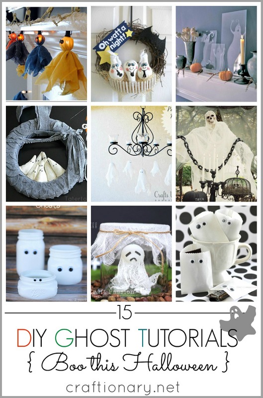 DIY Ghost decorations