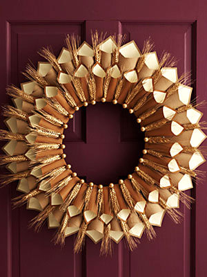 Thanksgiving-Paper-Cone-Wreath