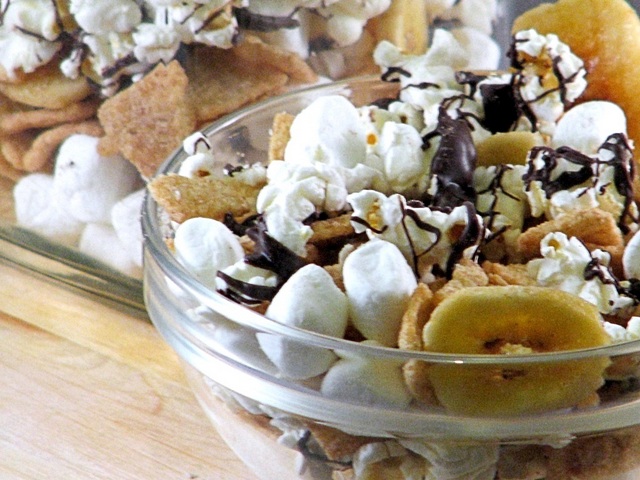 banana-smores-popcorn-homemade-trail-mix-recipes