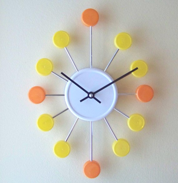 bottle cap clock